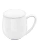 Kubek z zaparzaczem i pokrywką biały