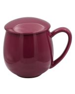 Kubek z zaparzaczem i pokrywką purpurowy