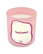SPARKLING ROSE  – personalizowana świeca sojowa zapachowa