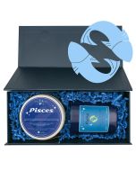 Zestaw zodiakalny RYBY. Świeca i herbata