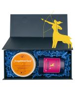 Zestaw zodiakalny STRZELEC. Świeca i herbata 