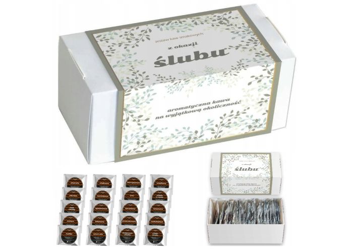 Zestaw kaw z okazji ślubu – prezent na ślub wesele