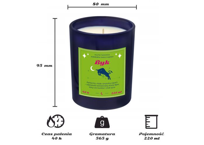 Świeca zodiakalna BYK