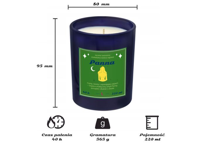 Świeca zodiakalna PANNA
