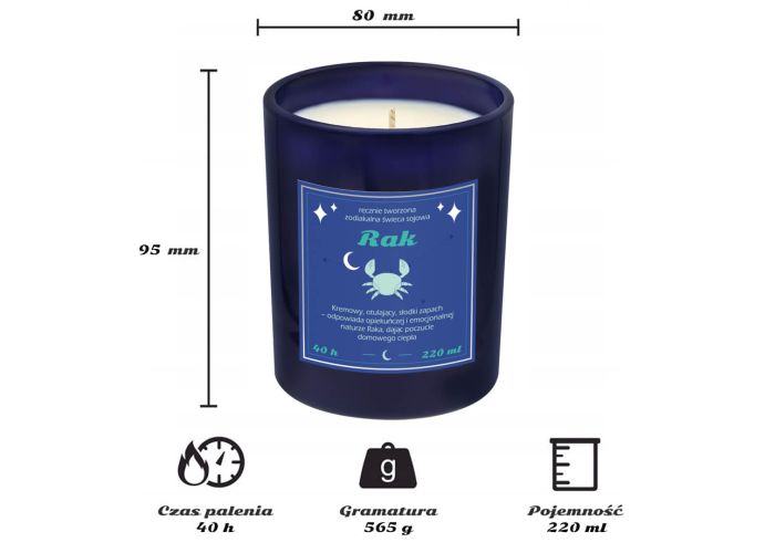 Świeca zodiakalna RAK