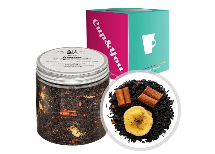 BANAN W CYNAMONIE  - herbata czarna sypana liściasta