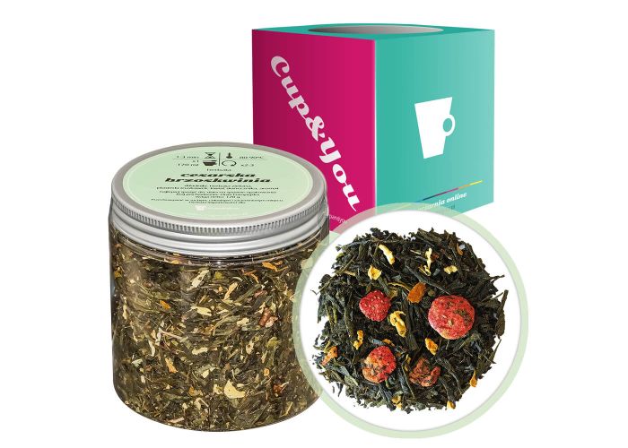 CESARSKA BRZOSKWINIA - herbata zielona sypana liściasta