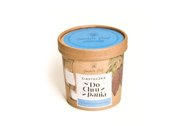 Ciasteczka do chrupania w czekoladzie mlecznej