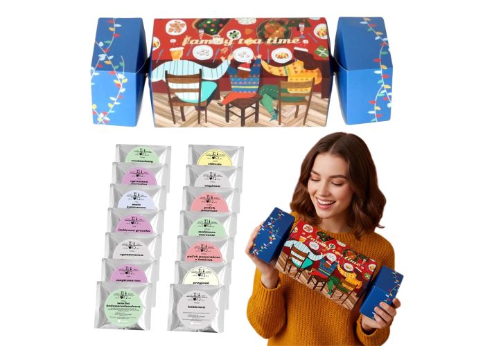 Świąteczny cracker z herbatą Family tea time