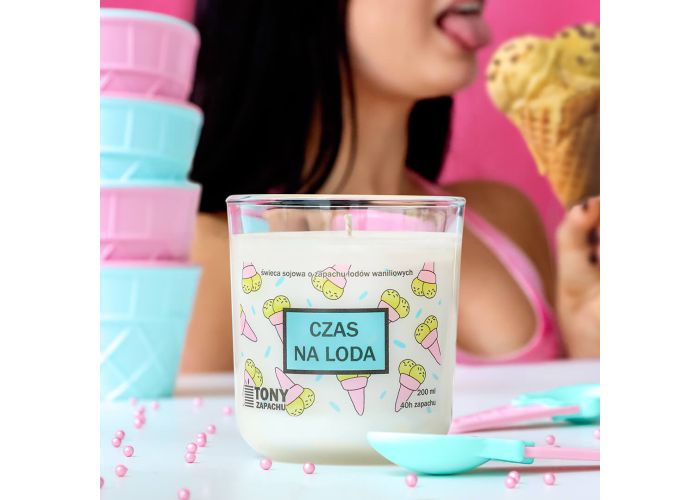 Świeca sojowa CZAS NA LODA