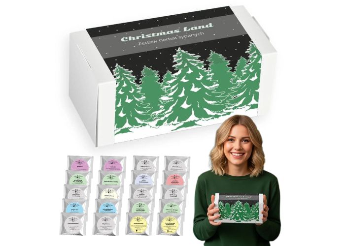 Duży zestaw herbat Christmas Land