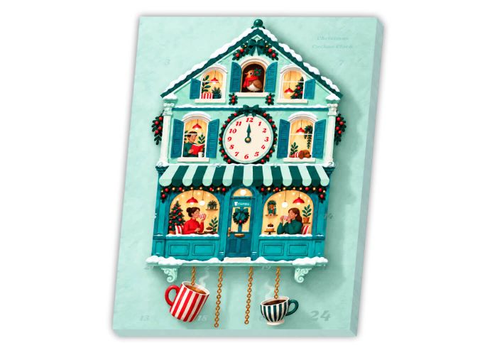 Kalendarz adwentowy Cuckoo Clock z kawą – przód