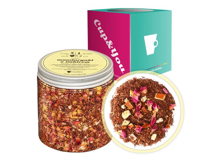 MANDARYNKI Z IMBIREM  - herbata rooibos sypana