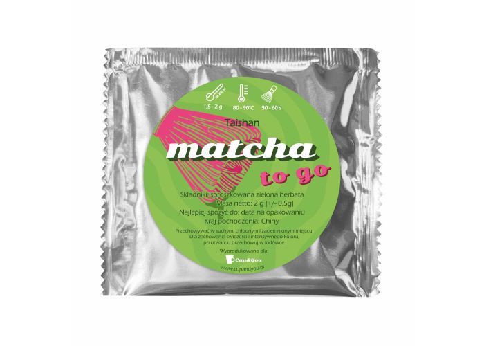 Matcha TO GO. Jedna porcja matchy do torebki