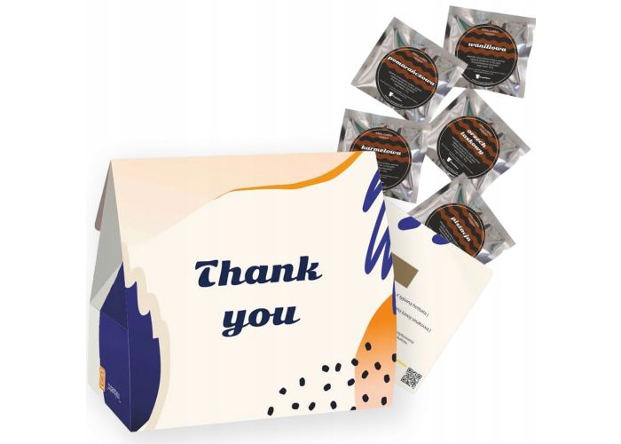 Mini THANK YOU z kawą – drobny zestaw kaw na podziękowanie