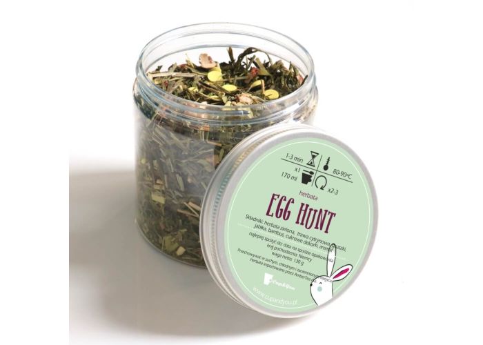 EGG HUNT- herbata zielona sypana liściasta na Wielkanoc