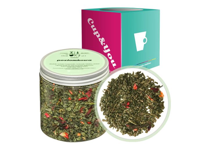 POZIOMKOWA - herbata zielona sypana liściasta