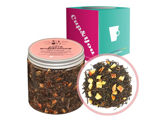PUERH GREJPFRUTOWY - herbata czerwona pu-erh sypana liściasta