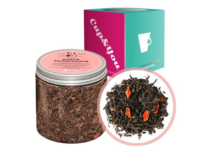 PUERH ŻURAWINOWY - herbata czerwona pu-erh sypana liściasta