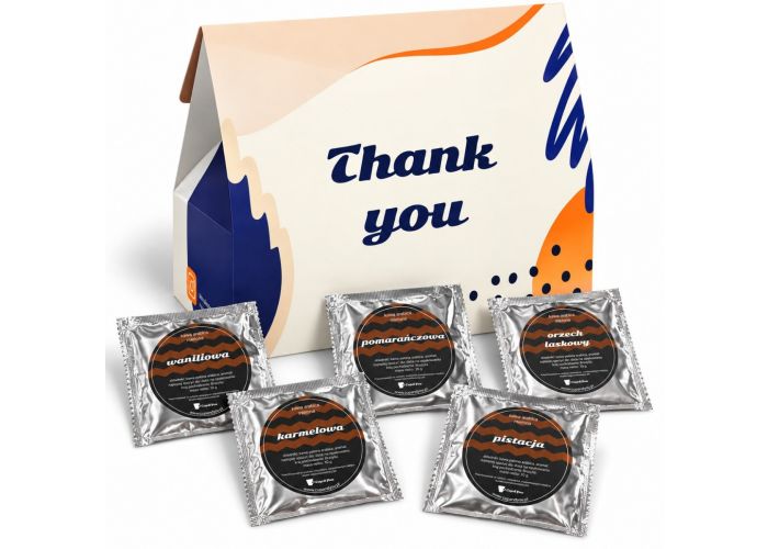 Mini THANK YOU z kawą – drobny zestaw kaw na podziękowanie