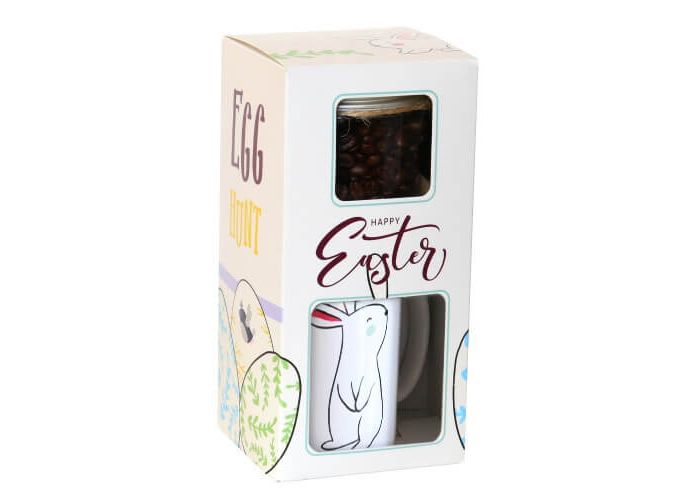 HAPPY EASTER BOX kawa z kubkiem