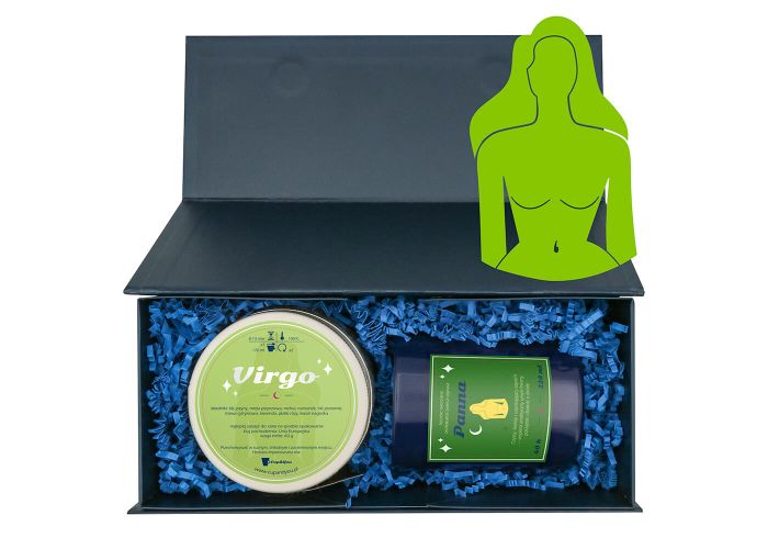 Zestaw zodiakalny PANNA. Świeca i herbata 