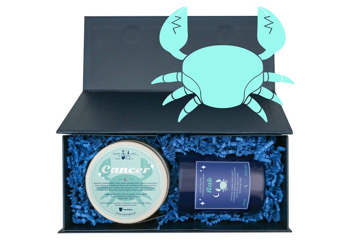 Zestaw zodiakalny RAK. Świeca i herbata 