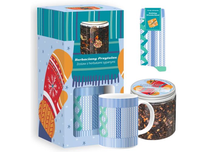 HERBACIANY PRZYTULAS zestaw herbat z akcesoriami