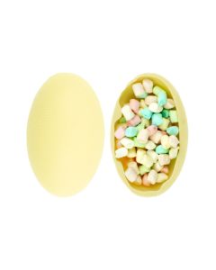 Czekoladowe jajo białe z piankami marshmallow
