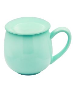 Kubek z zaparzaczem i pokrywką miętowy