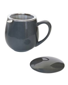 Kubek z zaparzaczem i pokrywką szary