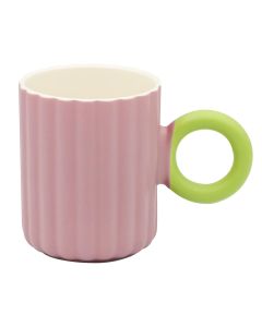 Fioletowy kubek szeroko ryflowany