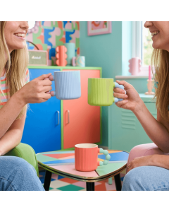 Koralowy kubek drobno ryflowany 