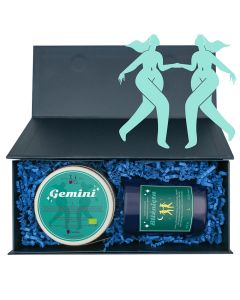 Zestaw zodiakalny BLIŹNIĘTA. Świeca i herbata 