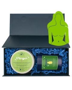 Zestaw zodiakalny PANNA. Świeca i herbata 