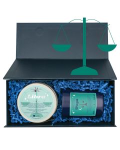 Zestaw zodiakalny WAGA. Świeca i herbata 