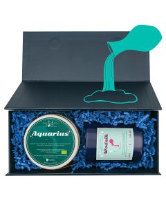 Zestaw zodiakalny WODNIK. Świeca i herbata