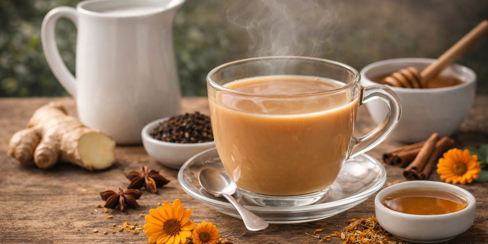 Herbata z mlekiem: wspiera kości, odporność i łagodnie przeziębienia