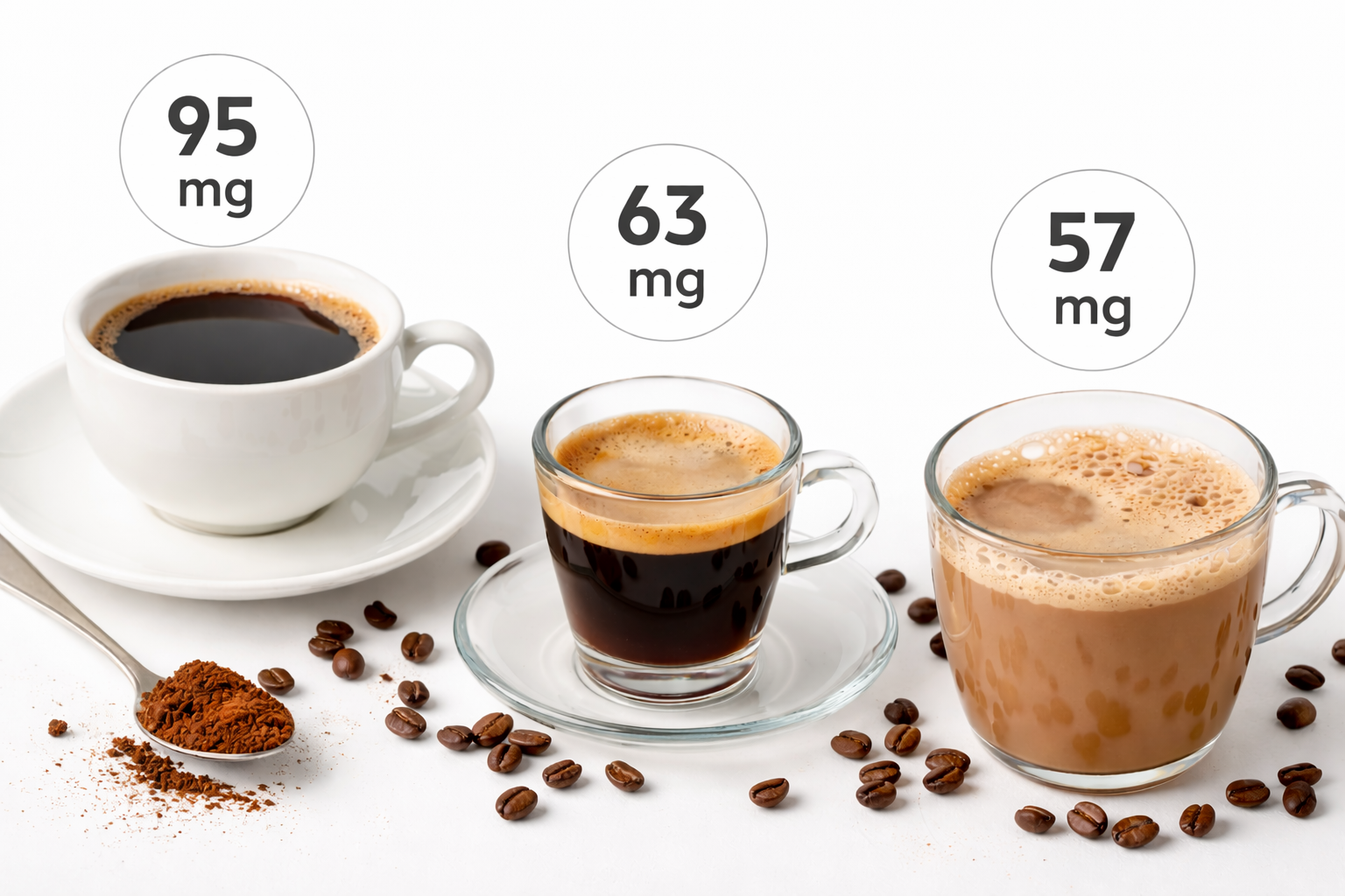 Ile mg kofeiny ma kawa? Sprawdź różnice w napojach